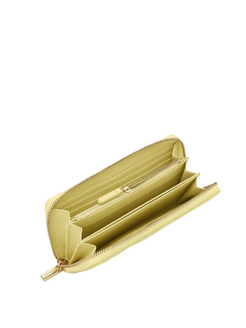 METALLIC SOFT Portofel din piele texturata spălat de var - Portofele femei