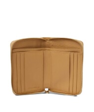 COCCINELLE METALLIC SOFT metallic soft portafoglio pelle martellata Portofel cu fermoar bej proaspăt - Portofele femei - 2