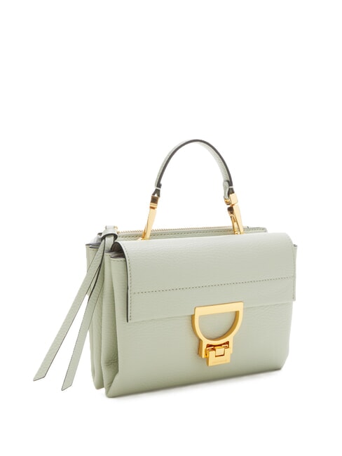 ARLETTIS Minigeantă din piele texturată verde celadon - Genți femei