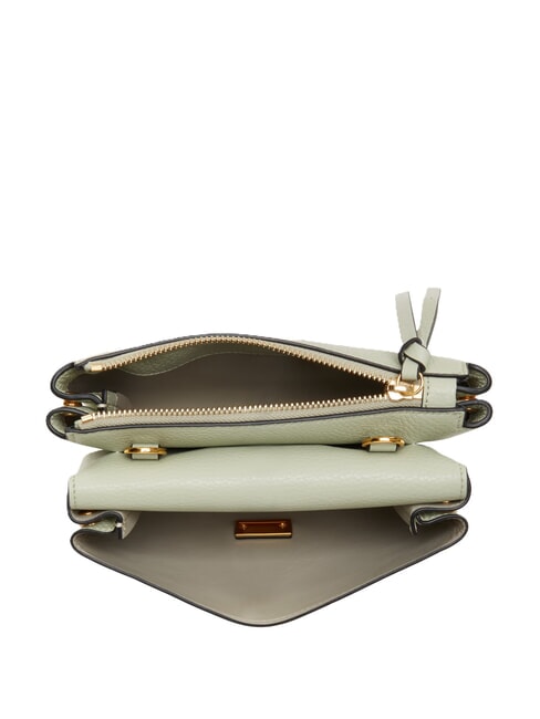 ARLETTIS Minigeantă din piele texturată verde celadon - Genți femei