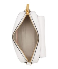 COCCINELLE BEAT SOFT Mini geanta din piele texturata alb strălucitor - Genți femei - 3