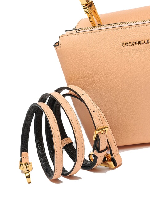 ARLETTIS Minigeantă din piele texturată răsărit - Genți femei