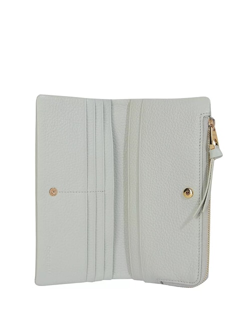 SOFTY Portofel din piele pietrișată verde celadon - Portofele femei