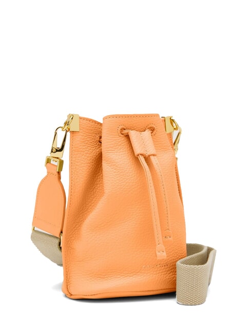 HYLE Geantă de umăr mini tip găleată, din piele răsărit - Genți femei