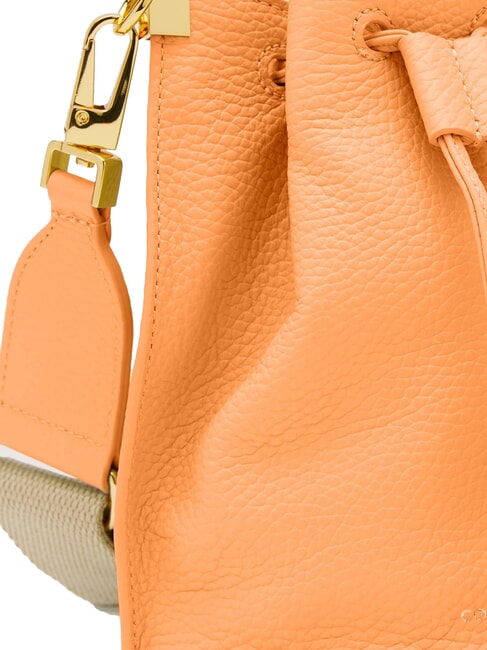 HYLE Geantă de umăr mini tip găleată, din piele răsărit - Genți femei