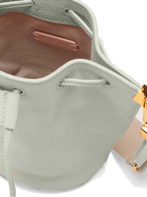 HYLE Geantă de umăr mini tip găleată, din piele verde celadon - Genți femei