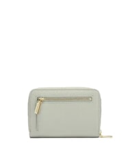 COCCINELLE METALLIC SOFT metallic soft portafoglio pelle martellata Portofel cu fermoar verde celadon - Portofele femei - 3