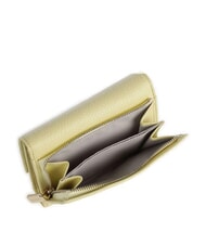 COCCINELLE METALLIC SOFT Portofel dublu din piele ciocanita spălat de var - Portofele femei - 2