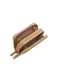 COCCINELLE METALLIC SOFT  Portofel mic cu fermoar bej proaspăt - Portofele femei - 2