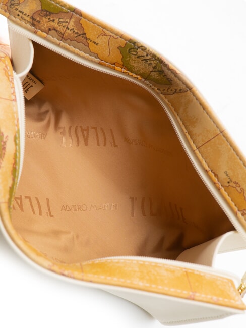 GEO Frumusețe dreaptă mare bumbac alb - Genți plic și truse