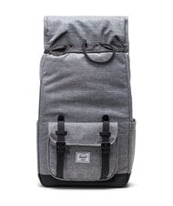 HERSCHEL LITTLE AMERICA MID Rucsac de dimensiune medie RAVEN CROSSHATCH - Rucsacuri pentru școală și timp liber - 4