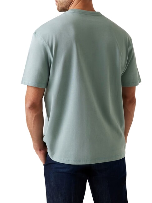 PATCH AT CHEST  Tricou de bumbac gri complet - tricou