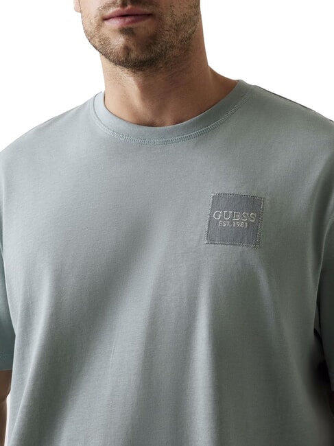 PATCH AT CHEST  Tricou de bumbac gri complet - tricou