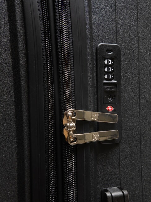 AIR FLOW Cărucior mare extensibil negru - Trolere rigide