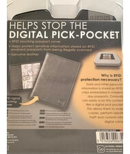 GO TRAVEL GO  Suport pașaport din piele negru - Accesorii de călătorie - 4