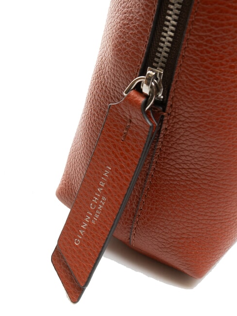 ALIFA Geanta din piele cu bareta de umar roșu cărămiziu - Genți femei