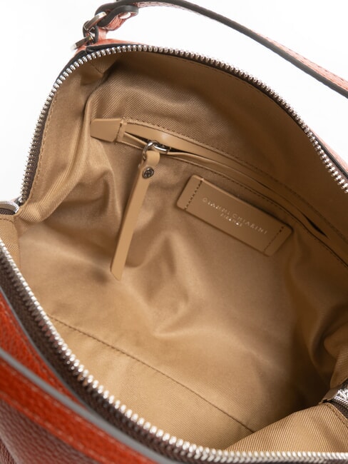 ALIFA Geanta din piele cu bareta de umar roșu cărămiziu - Genți femei