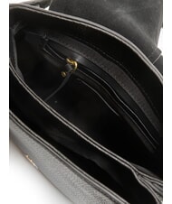 GIANNI CHIARINI HELENA ROUND Geantă din piele cu curea dublă de umăr negru - Genți femei - 5