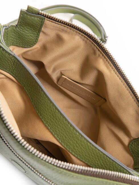 THREE Geanta de umar, din piele foc adânc - Genți femei