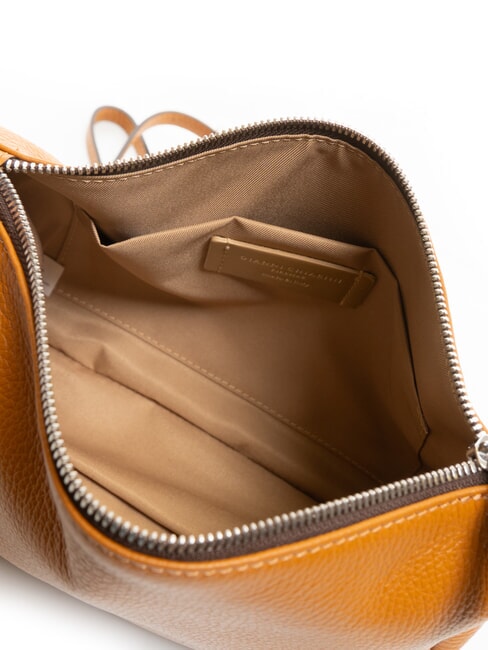 NORA POUCH Geanta din piele cu bareta de umar fulgi - Genți femei