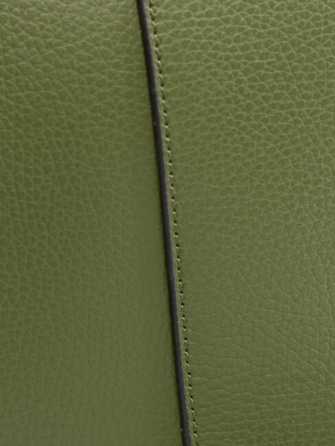 HELENA ROUND Geantă mică de umăr din piele foc adânc - Genți femei