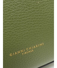 GIANNI CHIARINI HELENA ROUND Geantă mică de umăr din piele foc adânc - Genți femei - 5