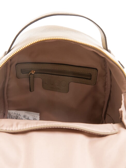 MANHATTAN Rucsac rotund mediu cu buzunar taupe de deșert - Genți femei