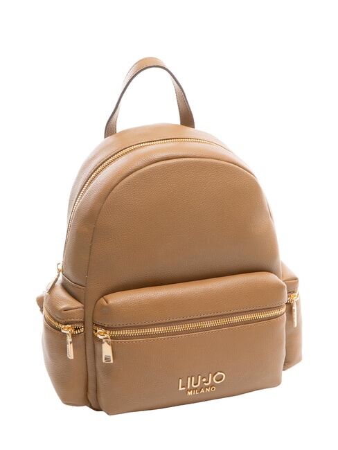 EVRIM Rucsac mediu cu buzunare piele de căprioară - Genți femei