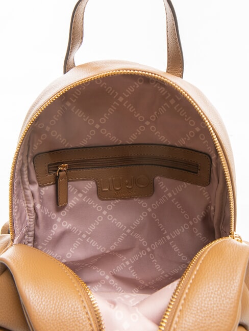 EVRIM Rucsac mediu cu buzunare piele de căprioară - Genți femei