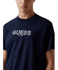 GUESS BSC EMBROIDERY LOGO Tricou din bumbac cu logo brodat smart blue multi - tricou - 3