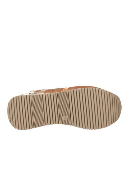 GEO JR Adidași cu platformă cu logo lateral Piele / Geo Beige - Pantofi femei