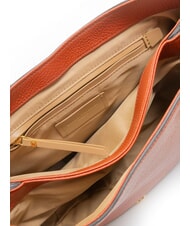 GIANNI CHIARINI HELENA ROUND Geantă mică de umăr din piele roșu cărămiziu - Genți femei - 6