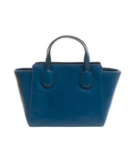 THE BRIDGE ELETTRA Geanta de mana din piele cu bareta de umar blugi scurti aur - Genți femei - 4