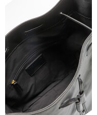 THE BRIDGE CARLOTTA Geanta ghiozdan din piele cu buzunare Negru de aur - Genți femei - 5