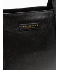 THE BRIDGE CARLOTTA Geanta de cumparaturi din piele Negru de aur - Genți femei - 3