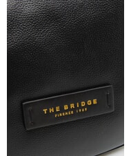 THE BRIDGE DOMITILLA  Geantă de umăr, piele Negru de aur - Genți femei - 3