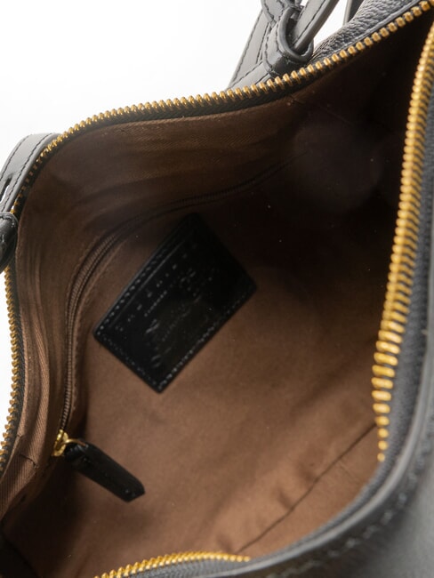 DOMITILLA  Geantă de umăr, piele Negru de aur - Genți femei