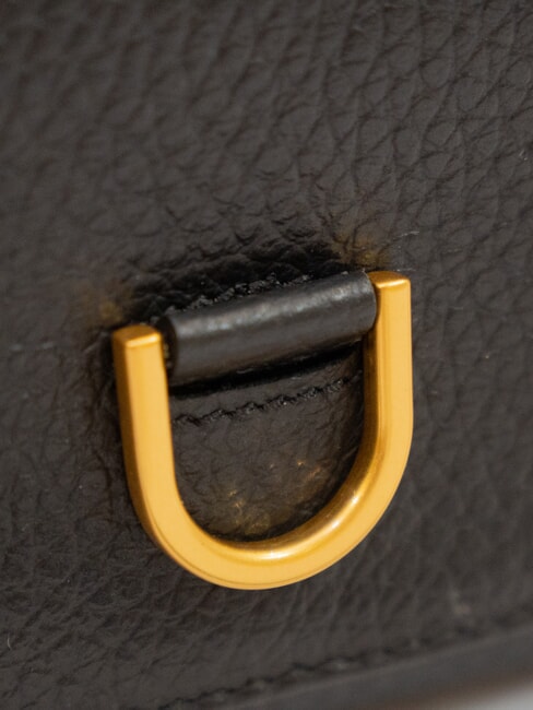 MARISOL Geantă din piele cu dublă funcție negru - Genți femei