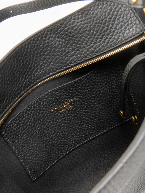 BLOOM Geantă de umăr, din piele negru - Genți femei