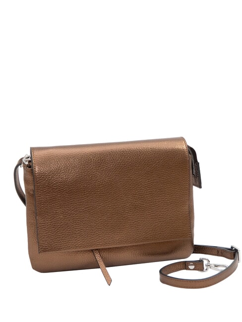 THREE Geantă de umăr, piele prăjit - Genți femei