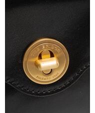 THE BRIDGE IRENE  Geantă de umăr mini, din piele Negru de aur - Genți femei - 3