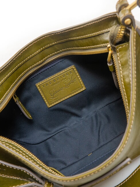 GIORGIA Geanta de umar din piele cimbru abb aur - Genți femei