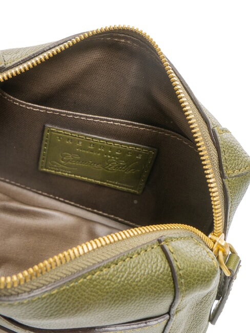 GEMMA  Trusă de frumusețe din piele cimbru abb aur - Truse de toaletă