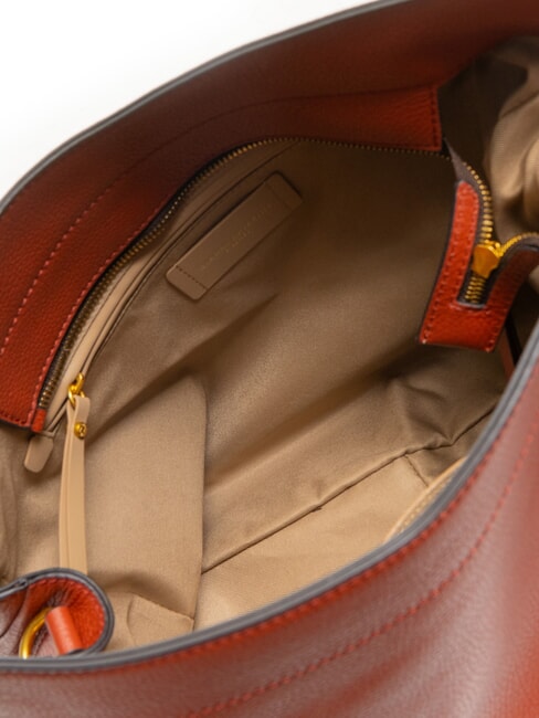 OTTAVIA Geantă de umăr, piele roșu cărămiziu - Genți femei