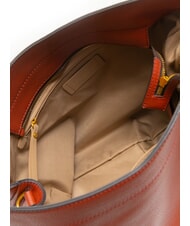 GIANNI CHIARINI OTTAVIA Geantă de umăr, piele roșu cărămiziu - Genți femei - 5