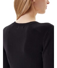 GUESS KENZIE LOGO Pulover cu decolteu în V jetbla - Pulovere pentru femei - 3