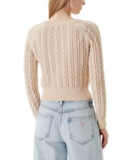 GUESS GISELLE Cardigan tricotat cu împletituri și nasturi - Pulovere pentru femei