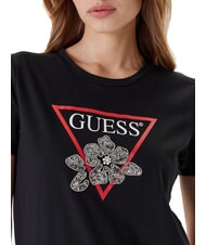 GUESS FLOWER BLING Tricou cu imprimeu și aplicație jetbla - tricou - 3