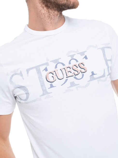 CHEST BOX Tricou din bumbac cu imprimeu alb purpuriu - tricou