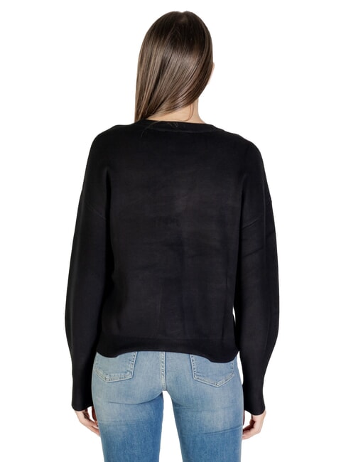 LEIGHTON LOGO Pulover cu guler rotund jetbla - Pulovere pentru femei